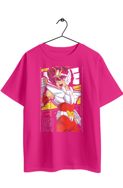 Футболка оверсайз з принтом "Святий Сейя". Anime, manga, saint seiya, аніме, космо, манга, святий сейя, сейя. 2070702