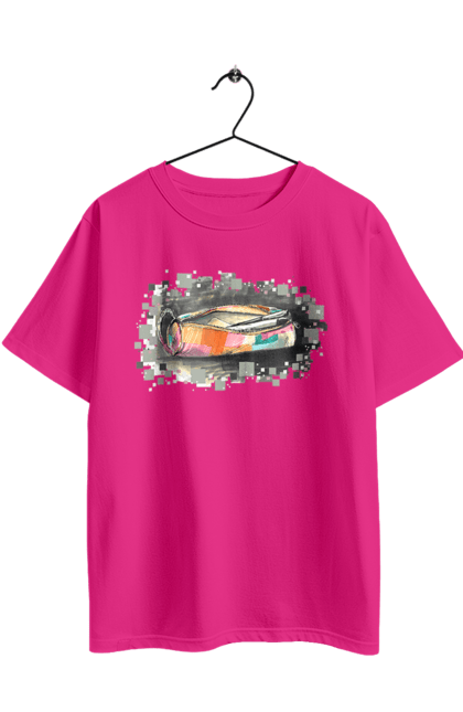 Футболка оверсайз з принтом "Пенал Авторський малюнок". Ексклюзив, канцтовари, малюнок, малюнок від руки, олівець, пенал, ручка, школа. 2070702