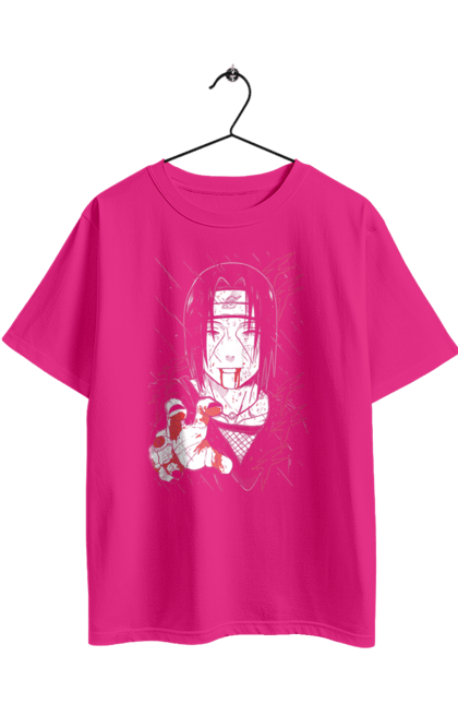 Футболка оверсайз с принтом Наруто Итачи. Itachi, itachi uchiha, naruto, аниме, итачи, манга, наруто, ниндзя, сериал, учиха. 2070702