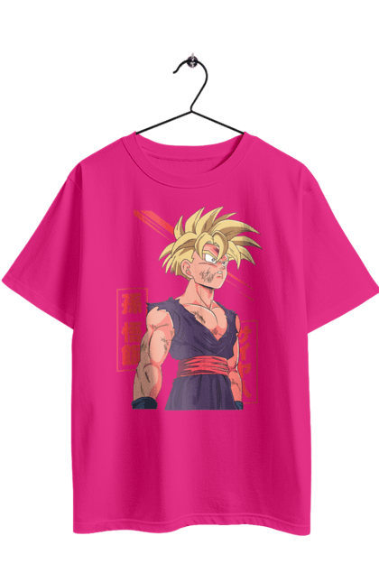 Футболка оверсайз з принтом "Перли дракона Гохан". Anime, dragon ball, goku, manga, аніме, гоку, гохан, манга, перли дракона. 2070702