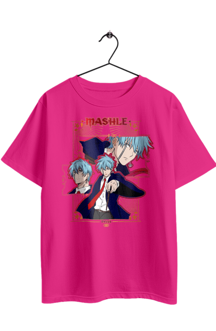 Футболка оверсайз з принтом "Магія та мʼязи Ланс Краун". Lance crown, magic and muscles, mashle, аніме, комедія, ланс краун, магія та м`язи, магія та мʼязи, манга, пригоди. 2070702