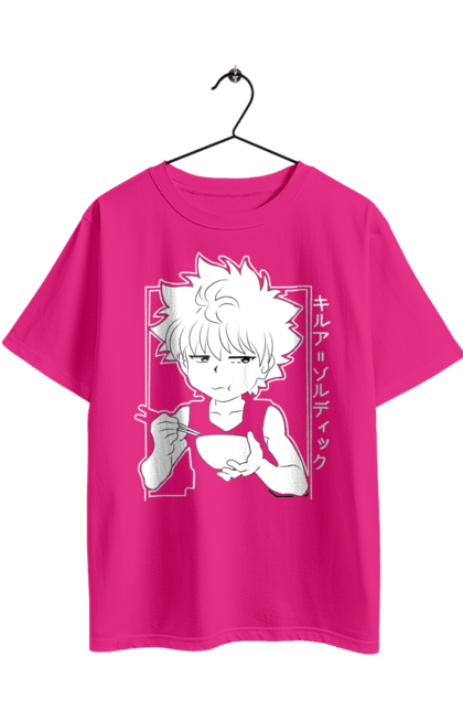 Футболка оверсайз з принтом "Хантер × Хантер". Hunter × hunter, hunter hunter, аніме, гон, гон фрікс, кіллуа, кіллуа золдік, манга, хантер. 2070702