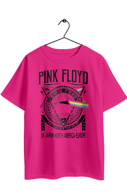 Oversized t-shirt with prints Pink Floyd. Album, music, pink floyd, rock, rock band. 2070702