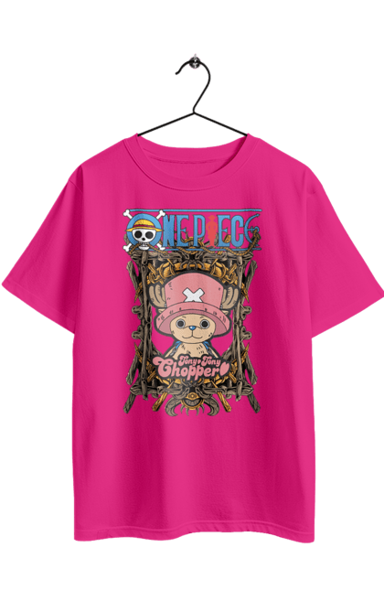 Футболка оверсайз з принтом "Ван Піс Тоні Тоні Чоппер". One piece, аніме, ван пис, манга, пригоди, ранобе, серіал, тоні тоні чоппер, фентезі. 2070702