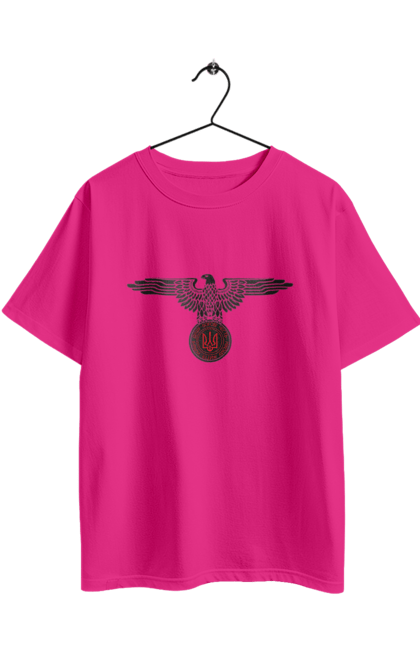 Футболка оверсайз з принтом "Орел і Український Герб". Герб, герб україни, орел, патріотичне, україна, українська символіка, українське. 2070702