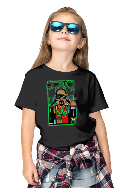 Children's t-shirt with prints Snoop Dogg. Actor, musician, producer, rapper, snoop dogg. 2070702