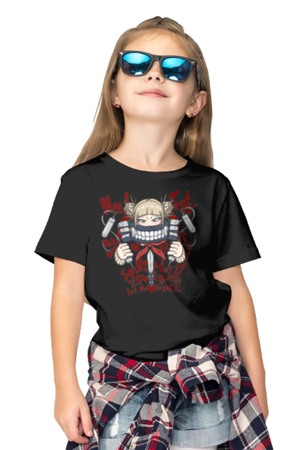 Children's t-shirt with prints My Hero Academia Himiko Toga. Anime, himiko toga, manga, my hero academia, video game, yakuza toga. 2070702