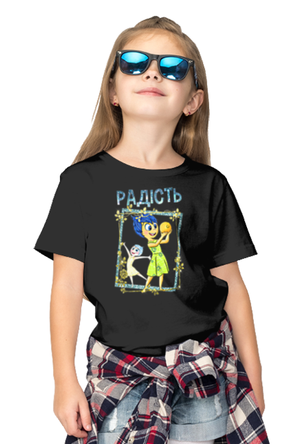 Children's t-shirt with prints Inside Out Joy. Cartoon, emotions, inside out, joy, pixar. 2070702