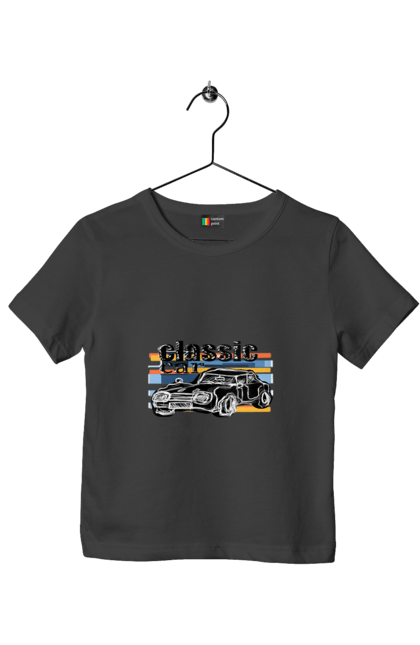 Футболка дитяча з принтом "Принт Класичний Автомобіль". Автомобіль, класичний, ретро авто, старовинний автомобіль. 2070702