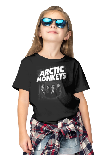 Футболка дитяча з принтом "Arctic Monkeys". Інді рок, музика, постпанк ривайвл, психоделічний рок, рок, рок група. futbolka.stylus.ua