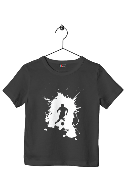 Футболка дитяча з принтом "Футбол у серці". Ворота, гол, збірна, м`яч, перемога, спорт, турнір, україна, футбол, чемпіонат. 2070702