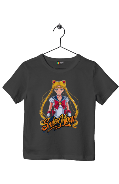 Children's t-shirt with prints Sailor Moon. Anime, drama, magical girl, sailor moon, tv series, usagi tsukino. 2070702