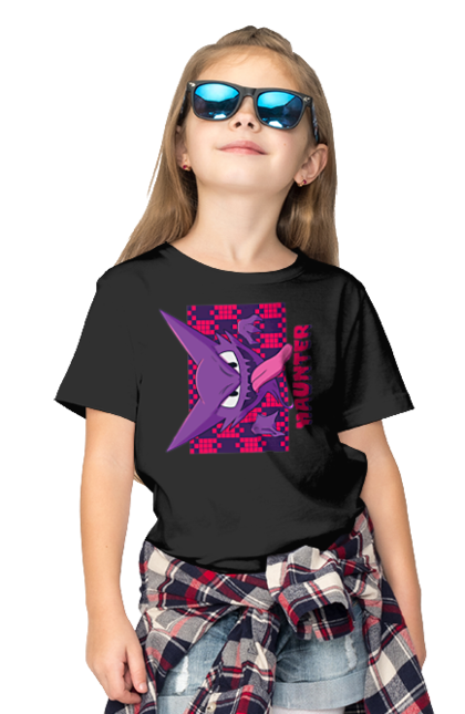 Children's t-shirt with prints Haunter. Anime, games, haunter, nintendo, pokemon, pokemon go. 2070702