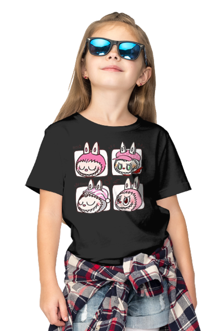 Футболка дитяча з принтом "Labubu". Labubu, weird cute, іграшки, лабубу. 2070702