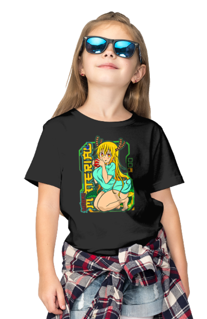 Children's t-shirt with prints Miss Kobayashi's Dragon Maid. Anime, dragon, kobayashi, manga, miss kobayashi, toru kobayashi. 2070702