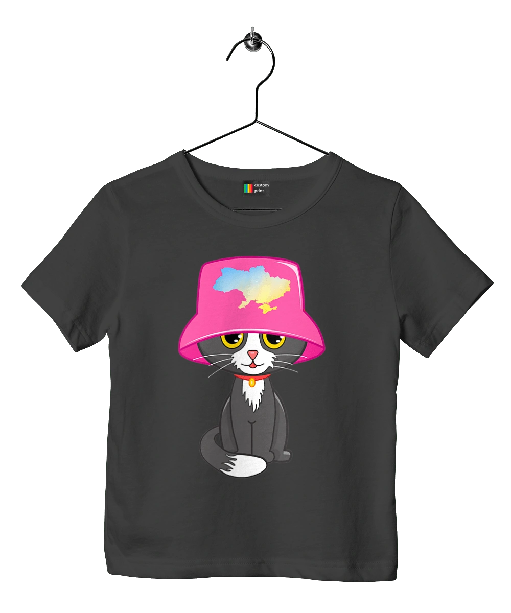 Cat with a map of Ukraine