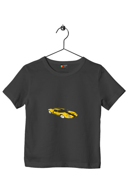 Children's t-shirt with prints Auto. Auto, house, race, speed, sports car. 2070702