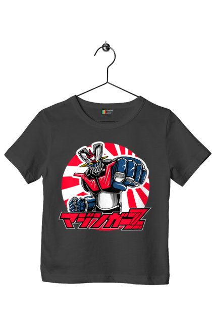 Children's t-shirt with prints Mazinger Z Grendizer. Anime, goldorak, goldrake, grendizer, manga, mazinger z, mecha, robots. 2070702