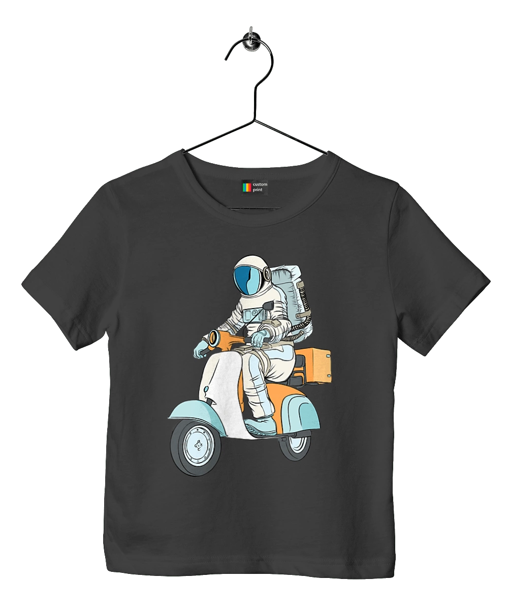 Astronaut on a motorcycle