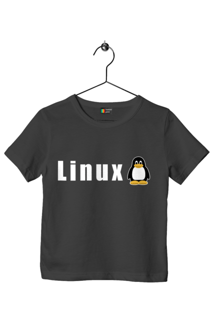 Футболка дитяча з принтом "Linux". Linux, адміністратор, айті, айтішник, безкоштовна, безкоштовно, білий, вільна, доступність, комерційна, незалежність, операційна система, ос, пінгвін, програміст, програмне забезпечення, свобода, сервер, сисадмін, система, системний адміністратор, софт, текст. 2070702