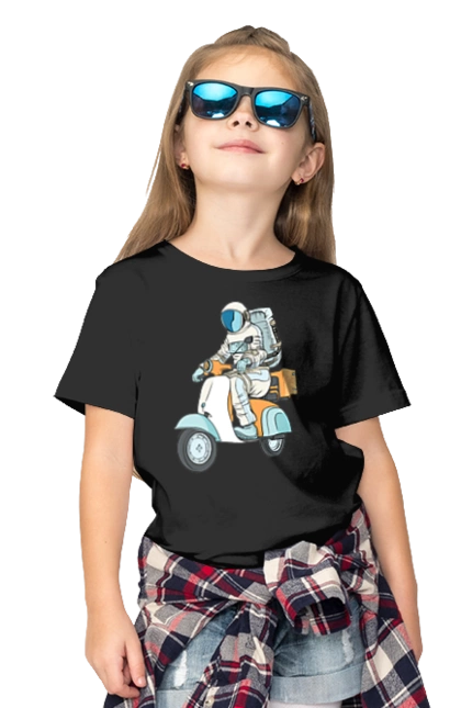 Astronaut on a motorcycle