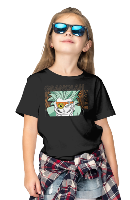 Children's t-shirt with prints Dragon Ball Granolah. Anime, dragon ball, goku, granolah, manga, tv series, vegeta. 2070702