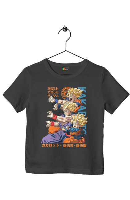 Футболка дитяча з принтом "Перли дракона". Anime, dragon ball, goku, manga, vegeta, аніме, вегета, гоку, манга, перли дракона. 2070702