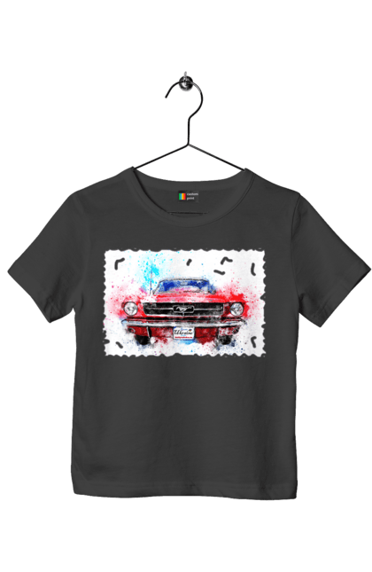 Футболка дитяча з принтом "Автомобіль мустанг". Автомобіль мустанг, донати, допомога, дорога, колесо, конь, машина, мустанг, пейпел, україна. 2070702