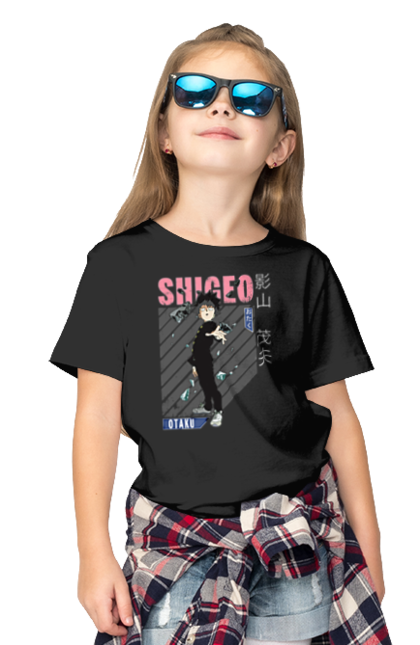 Children's t-shirt with prints Mob Psycho 100. Anime, manga, mob, mob psycho 100, shigeo kageyama. 2070702