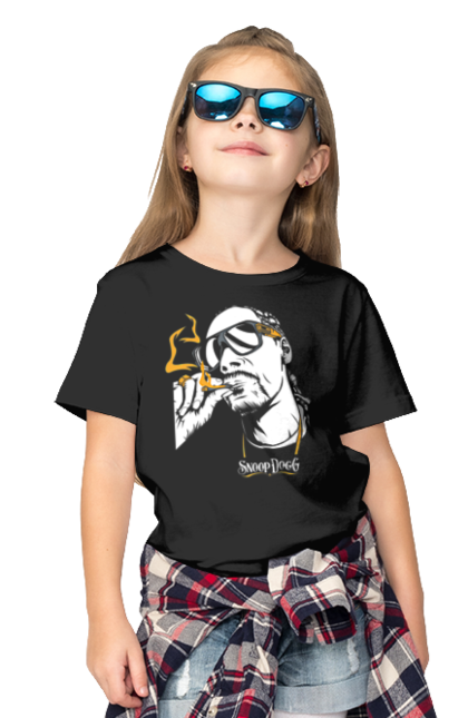 Children's t-shirt with prints Snoop Dogg. Actor, musician, producer, rapper, snoop dogg. 2070702