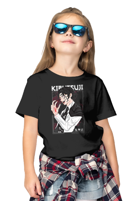 Children's t-shirt with prints Demon Slayer Muzan. Anime, demon slayer, eternal paradise faith, kimetsu no yaiba, manga, muzan, twelve kizuki, upper rank six. 2070702