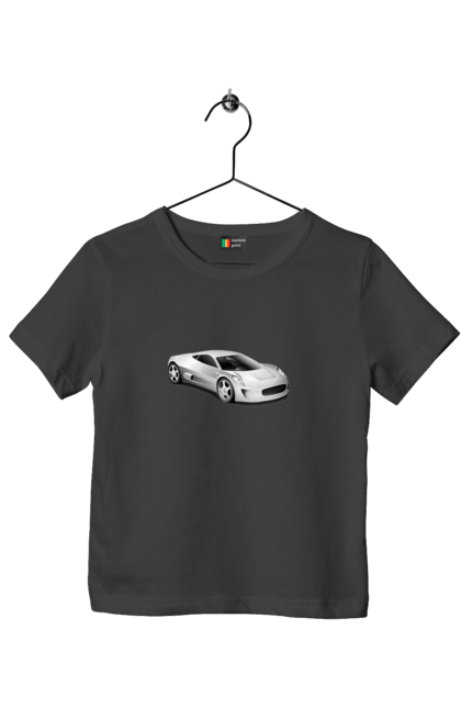 Футболка дитяча з принтом "Авто.1". Авто, графіка, спортивне авто, фото, чорно-біле зображення. 2070702