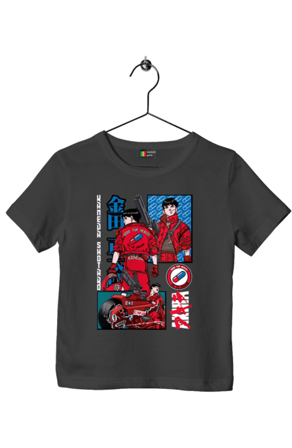 Children's t-shirt with prints Akira Shotaro Kaneda. Akira, anime, cyberpunk, manga, shotaro kaneda. 2070702