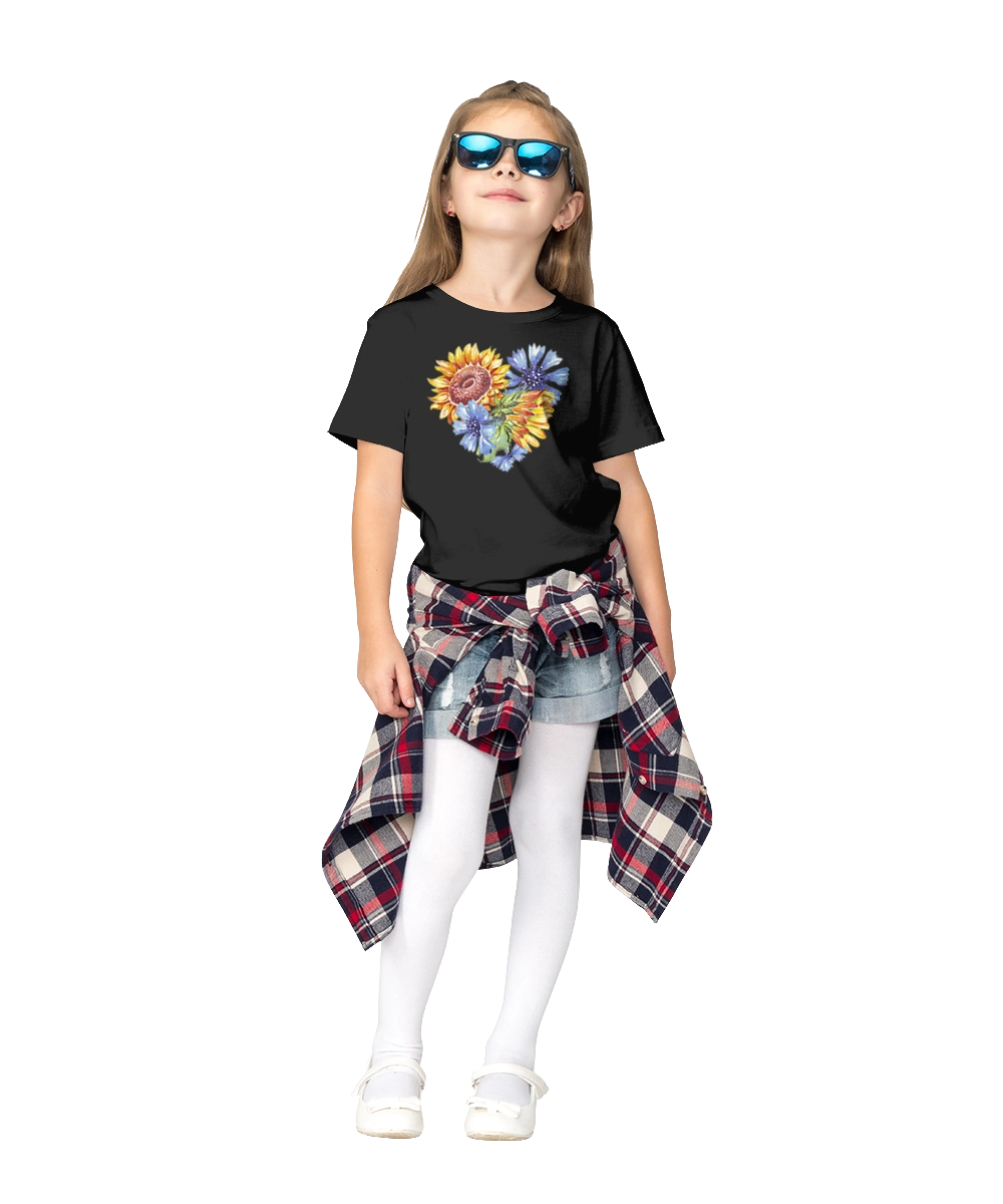 Серце соняшники та фіалки