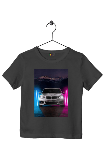 Футболка дитяча з принтом "БЕХА". Беха, в машину, красота, птн пнх, фонарі. 2070702