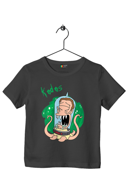 Футболка дитяча з принтом "Рік та Морті". Rick and morty, мультфільм, наукова фантастика, пригоди, рік, рік і морті, трагікомедія, чорний гумор. 2070702