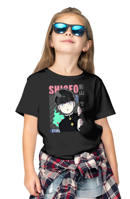 Children's t-shirt with prints Mob Psycho 100. Anime, manga, mob, mob psycho 100, shigeo kageyama. 2070702