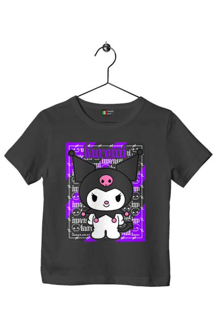 Children's t-shirt with prints Hello Kitty Kuromi. Anime, character, hello kitty, kuromi, my melody, sanrio. 2070702