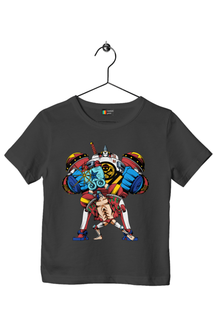 Children's t-shirt with prints One Piece Franky. Anime, franky, iron man, manga, one piece, straw hat pirates. 2070702