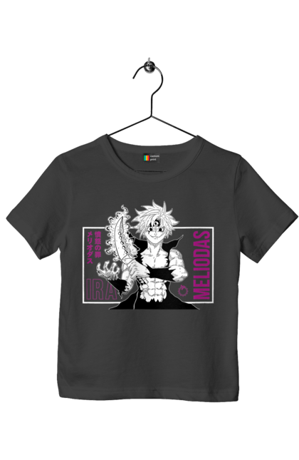 Children's t-shirt with prints Seven Deadly Sins Meliodas. Anime, dragon sin, manga, meliodas, seven deadly sins. 2070702