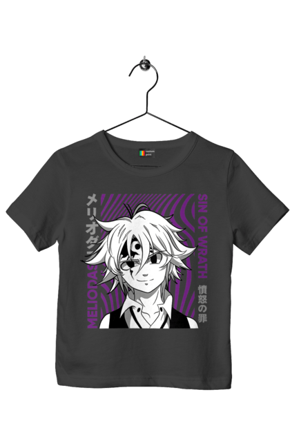 Children's t-shirt with prints Seven Deadly Sins Meliodas. Anime, dragon sin, manga, meliodas, seven deadly sins. 2070702