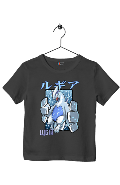 Children's t-shirt with prints Pokemon Lugia. Anime, games, lugia, nintendo, pokemon, pokemon go. 2070702