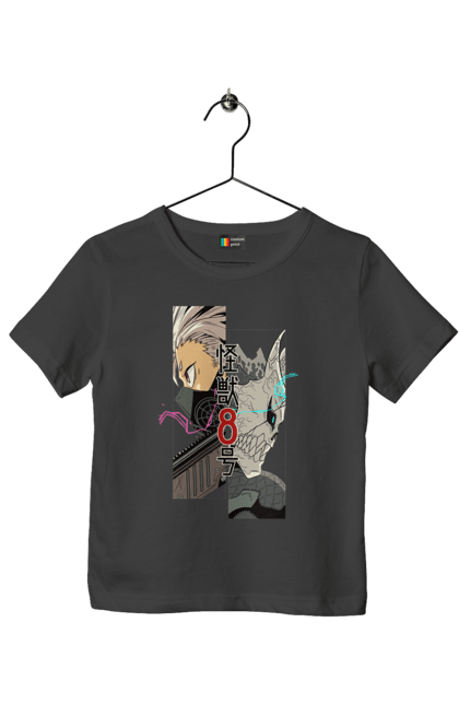 Children's t-shirt with prints Kaiju № 8 Gen Narumi. Anime, gen narumi, kaiju, kaiju 8, kaiju № 8, manga. 2070702