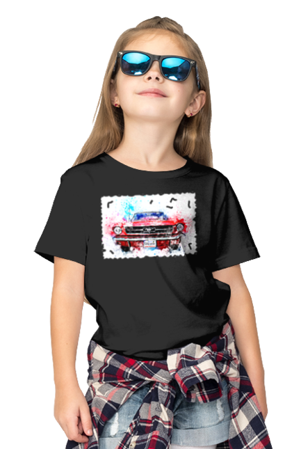 Футболка дитяча з принтом "Автомобіль мустанг". Автомобіль мустанг, донати, допомога, дорога, колесо, конь, машина, мустанг, пейпел, україна. 2070702