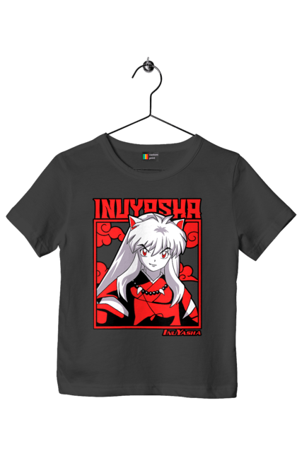 Футболка дитяча з принтом "Inuyasha". Anime, inuyasha, manga, rumiko takahashi, аніме, демон охоронець, манга, руміко такахасі. 2070702