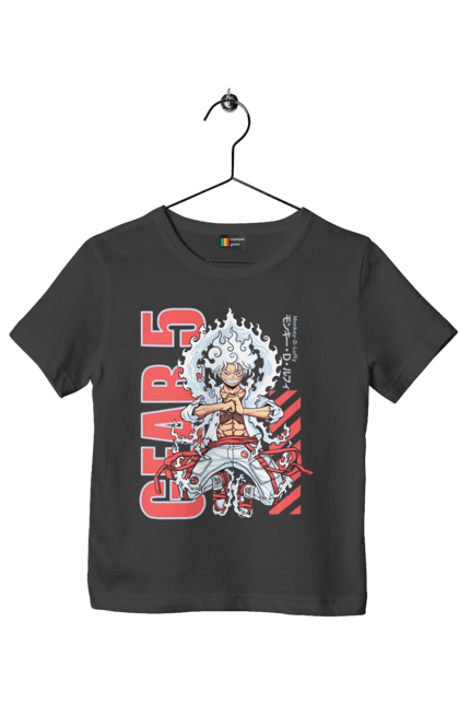 Children's t-shirt with prints One Piece Luffy. Anime, luffy, manga, monkey de luffy, one piece, pirates. 2070702