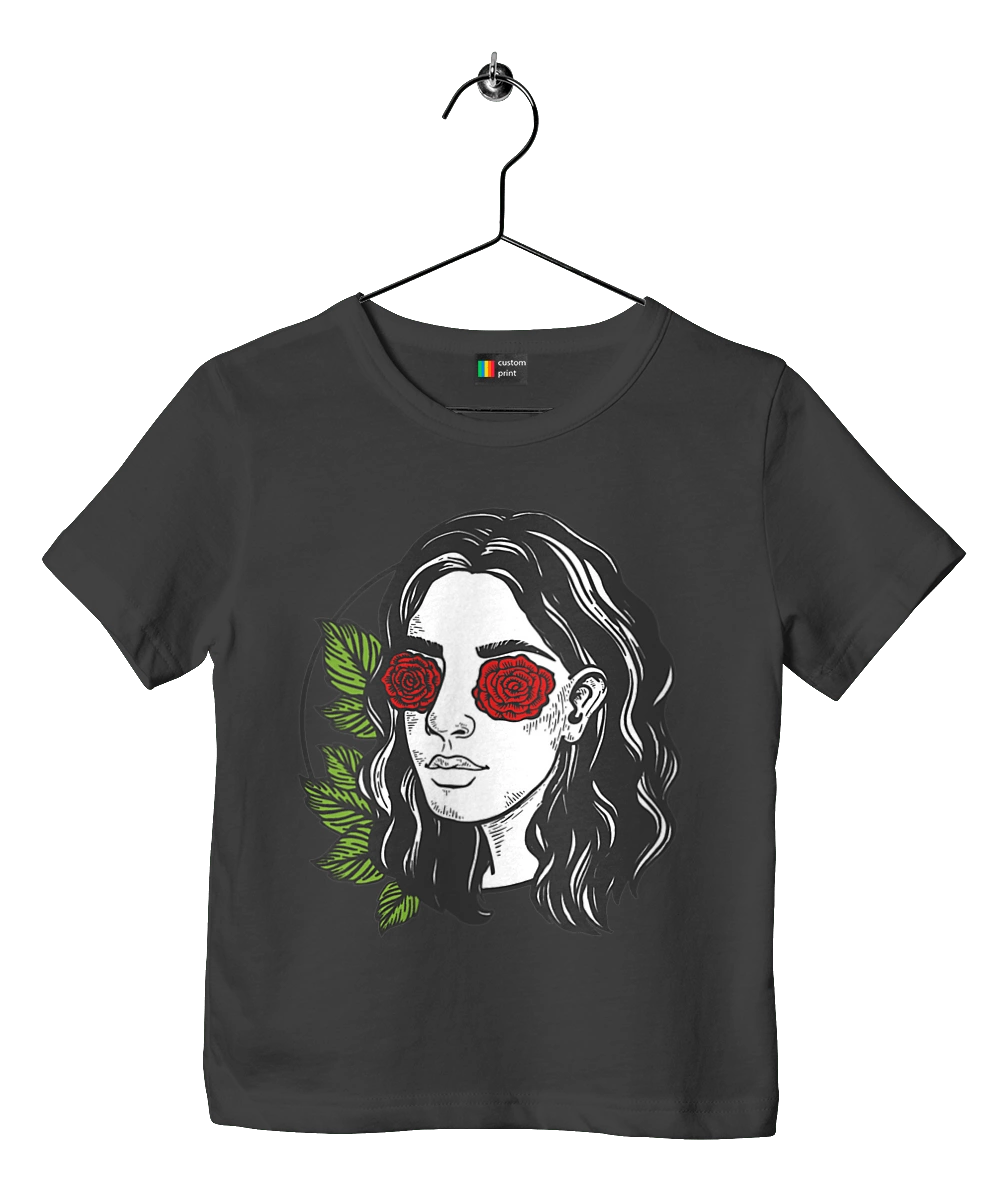 Girl With Roses In The Eyes