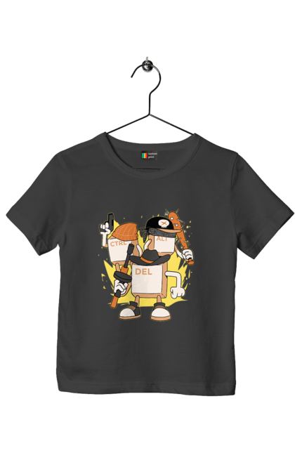 Футболка дитяча з принтом "Ctrl alt del Програмерський екшен". 404, andoid, aws, backend, c++, cloud, css, data, dev, devops, frontend, geek, git, github, go, golang, google, hacker, html, ios, java, javascript, jquery, js, linux, nodejs, php, python, react, science, script, web, геймер, гік, дата, клавіши, код, компьютер, лінукс, мова, облако, пайтон, пингфин, программист, програмування, талисман, хакер. 2070702