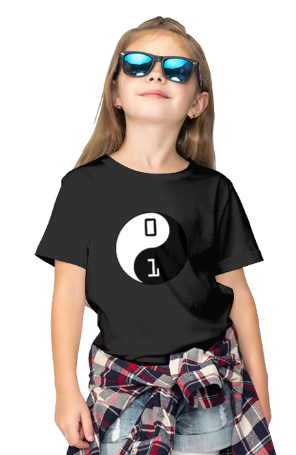 Футболка дитяча з принтом "Інь Янь". Angular, c, css, html, it, javascript, jquery, php, python, react, svelt, vue, айтишник, айті, гумор, код, кодувати, прогер, програміст, програмісти, ти ж, ти ж програміст, тиж програміст. 2070702