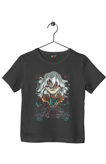 Футболка дитяча з принтом "Моя академія героїв Томура". My hero academia, shigaraki, shigaraki tomura, tomura, академія юей, аніме, манга, моя геройська академія, томура. 2070702